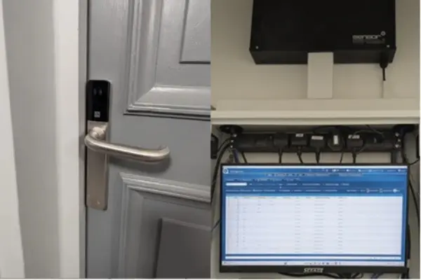 dom-handle-with-gp10 DOM wireless dorr handle with integration with Sensor Access |GuardPoint10